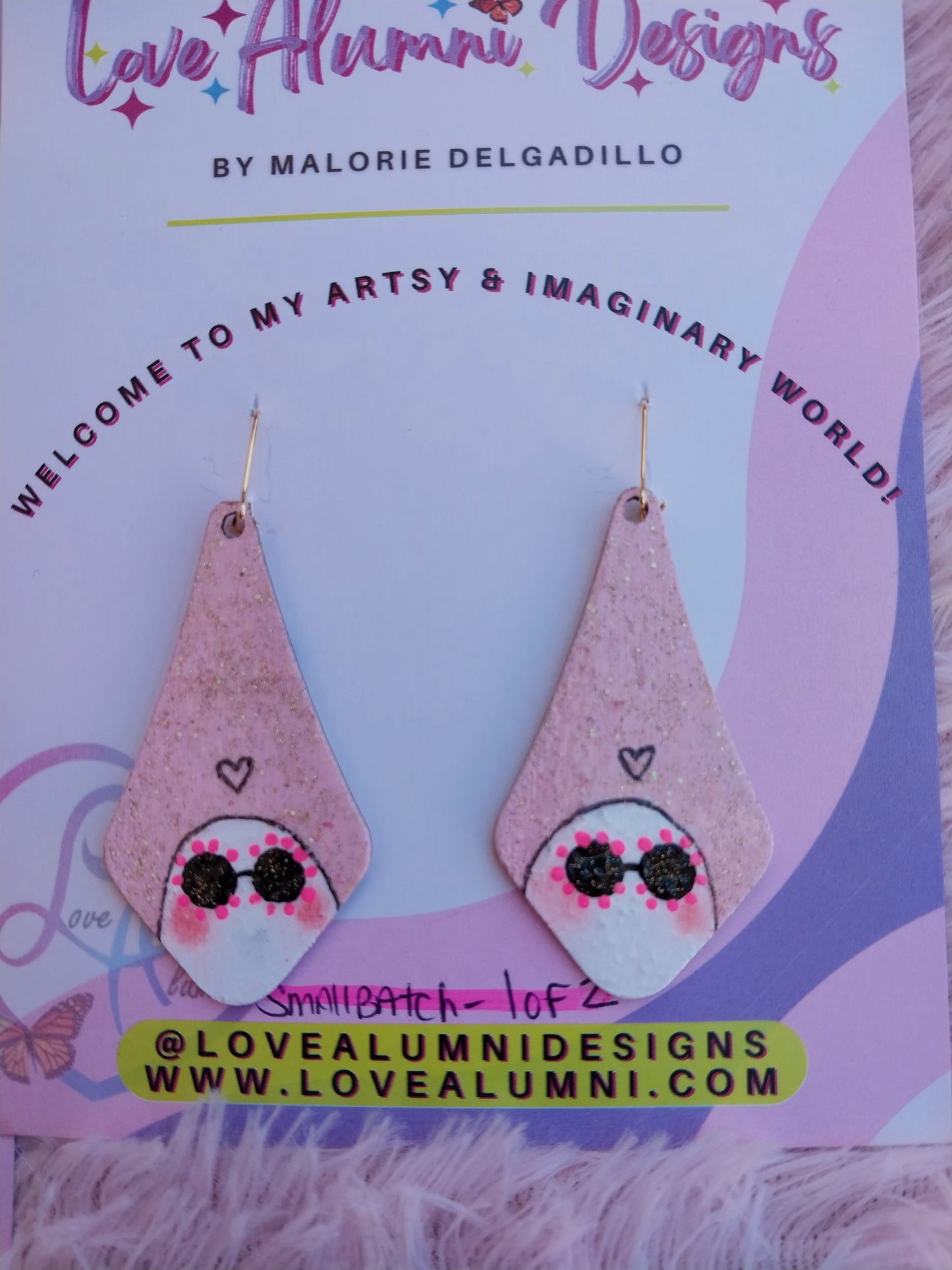 Mean Ghouls Handpainted Earrings