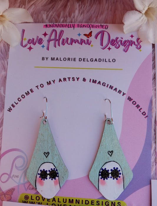 Mean Ghouls Handpainted Earrings