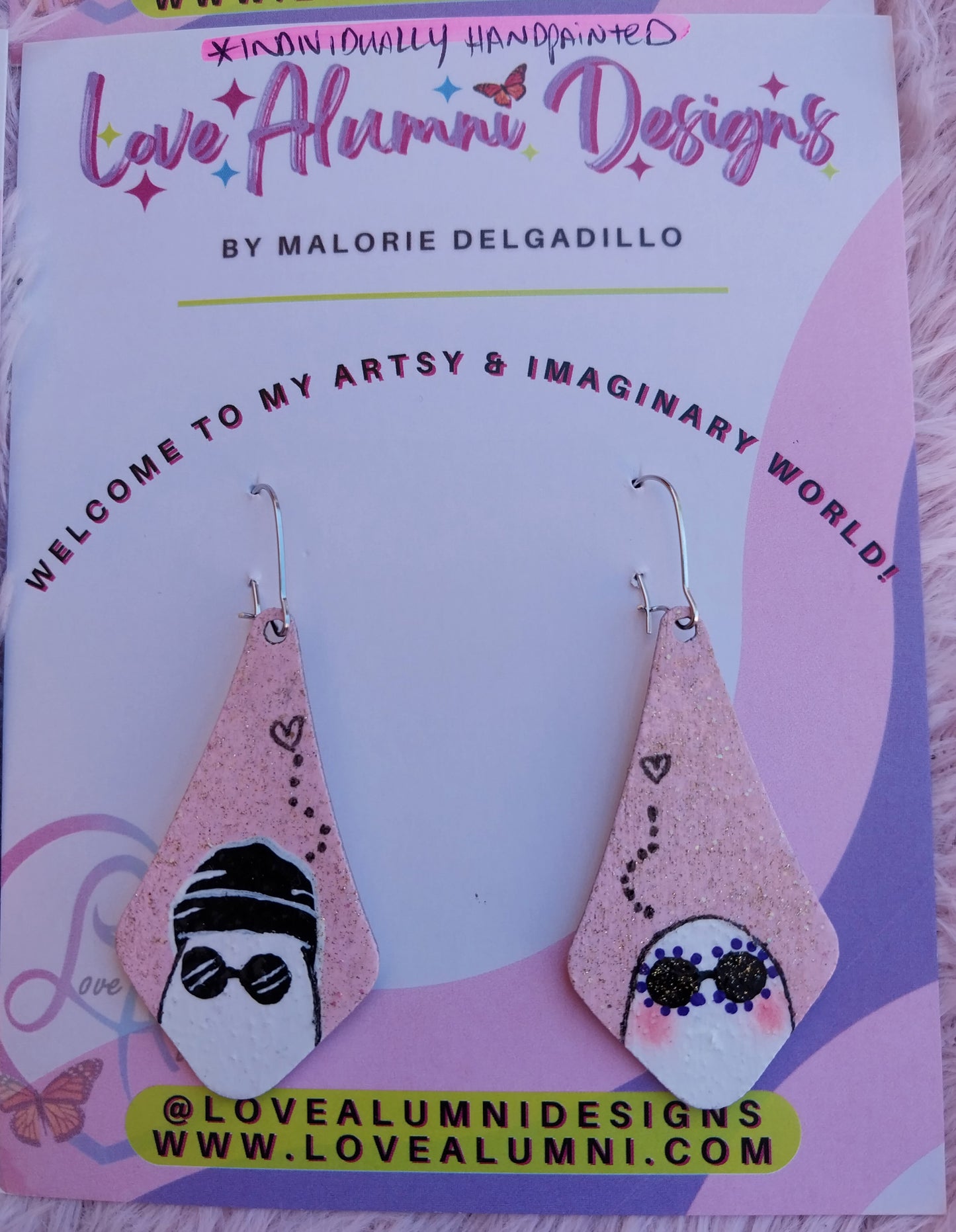 Boo Thangs Handpainted Earrings
