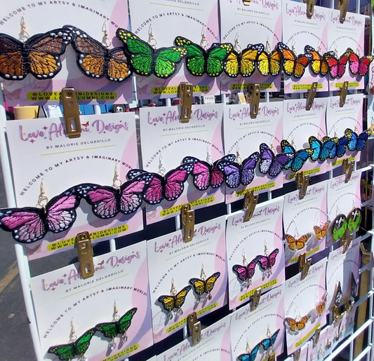 XL Monarch Butterfly Earrings
