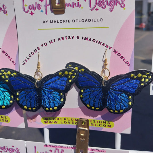XL Monarch Butterfly Earrings