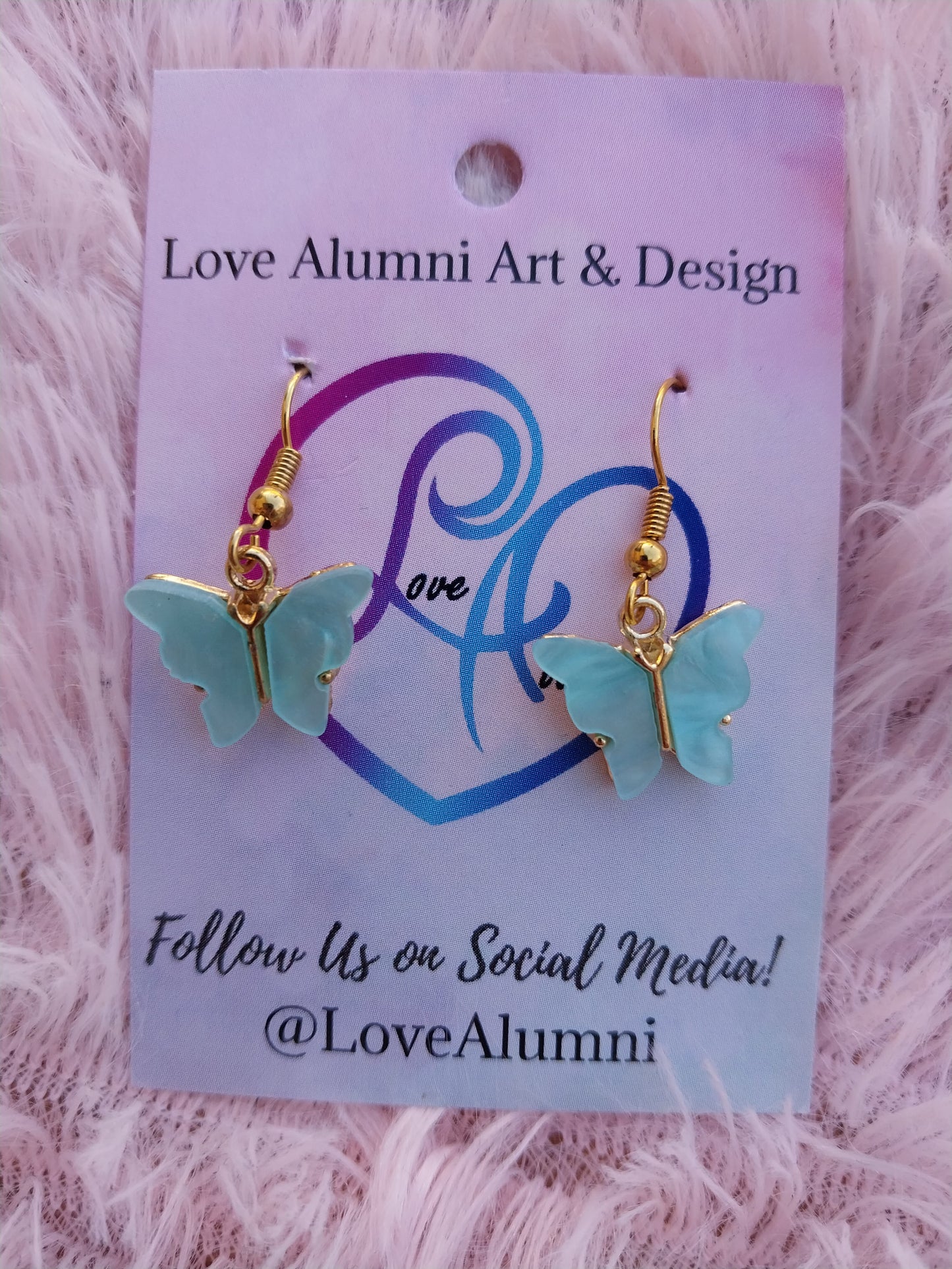 Mini Butterfly 18K Gold Plated Earrings