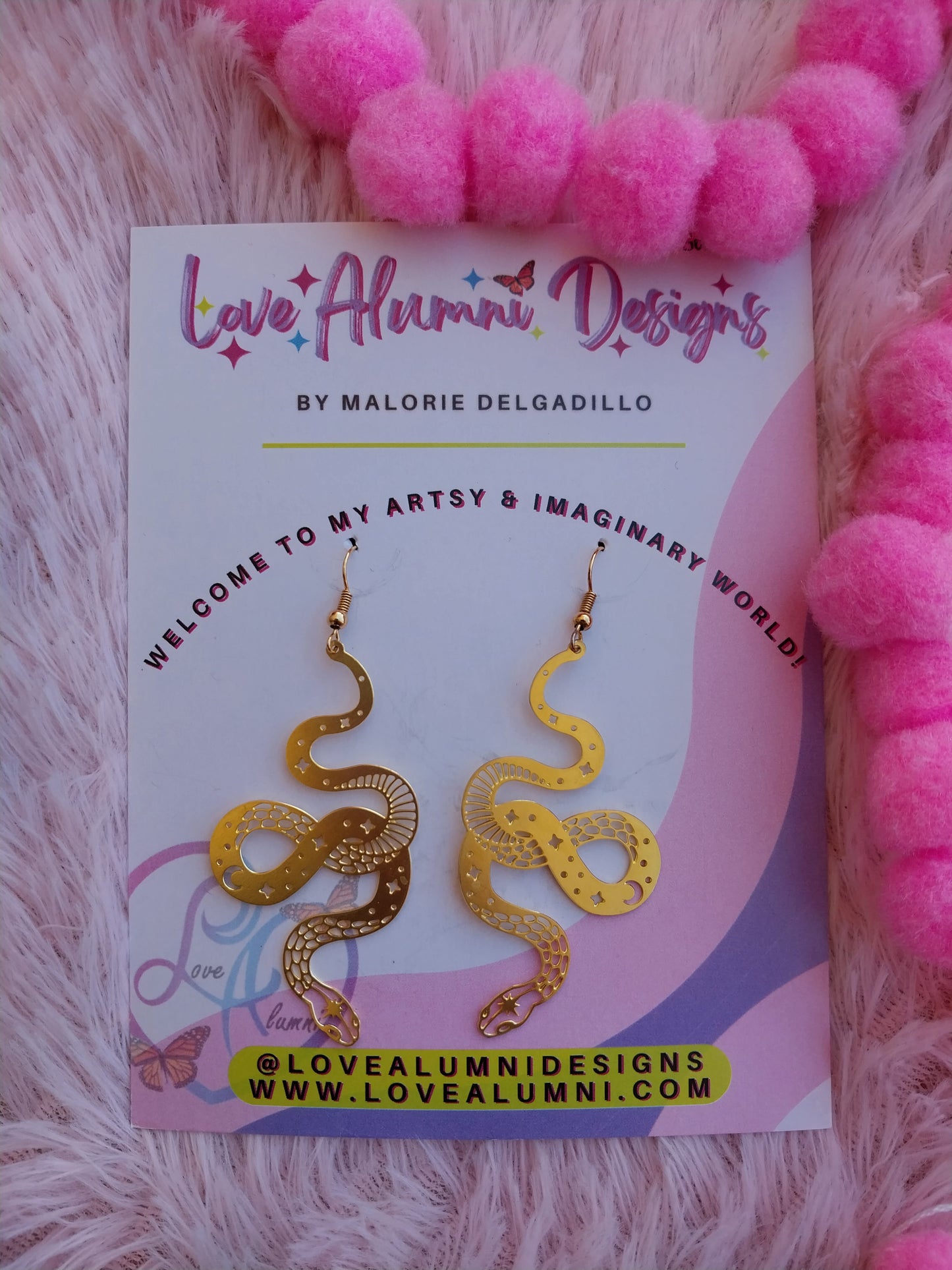 Serpiente 18K Gold Plated Earrings