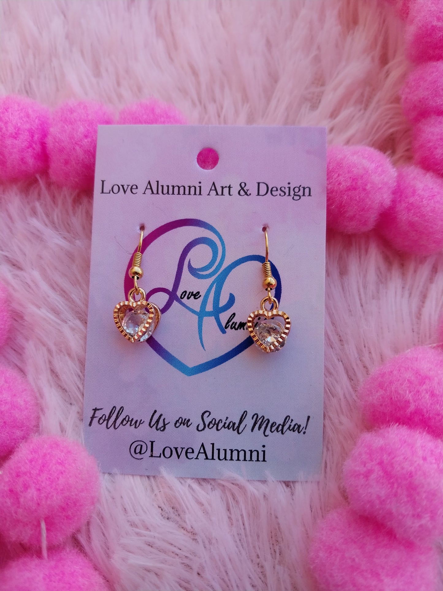 In Your Dreams 18K Gold Plated Heart Earrings