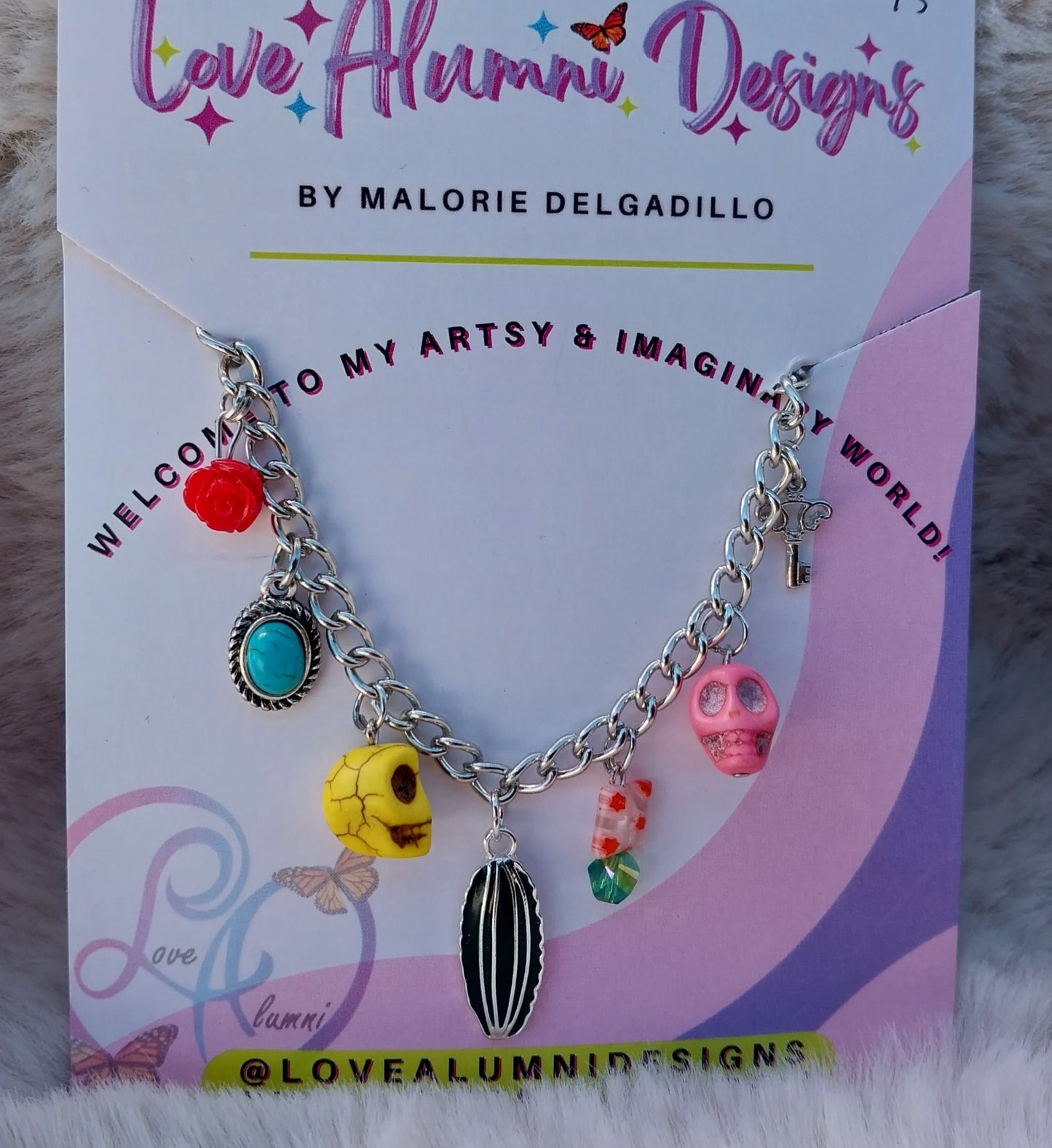 Micaela Dia De Muertos Charm Bracelet