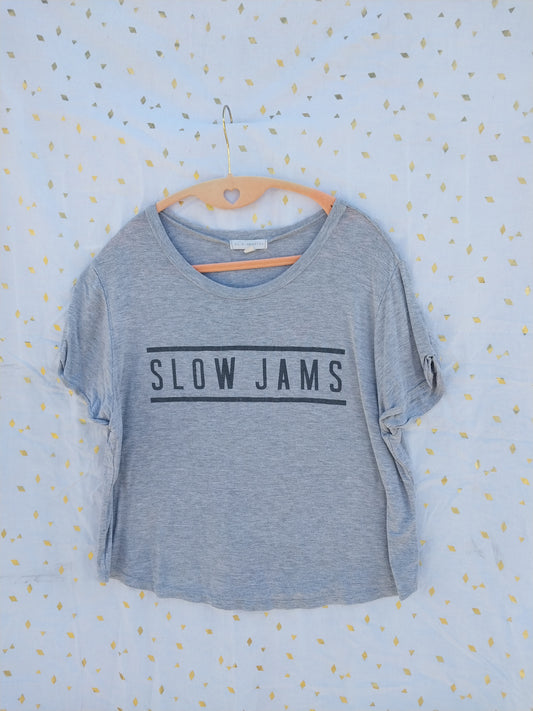 Slow Jams Vintage 90s Crop Tee