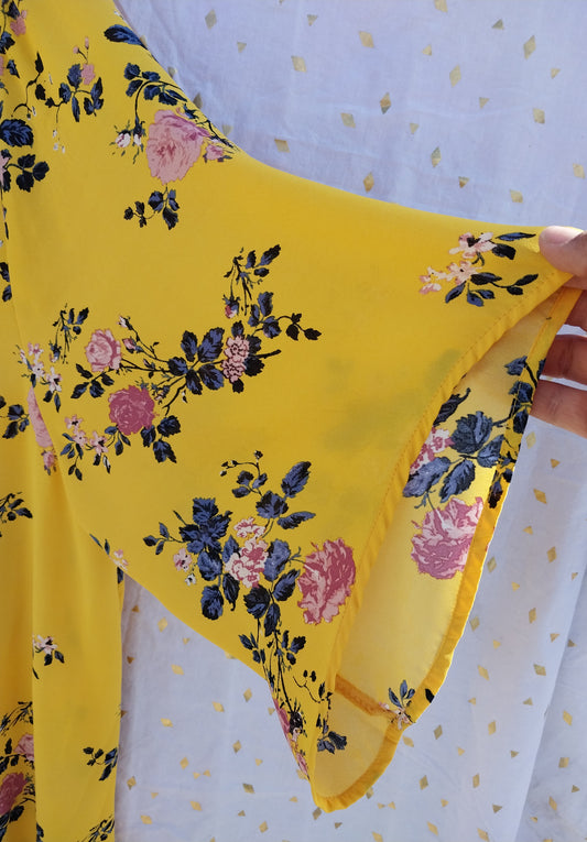 Floral Wide Sleeve Kimono