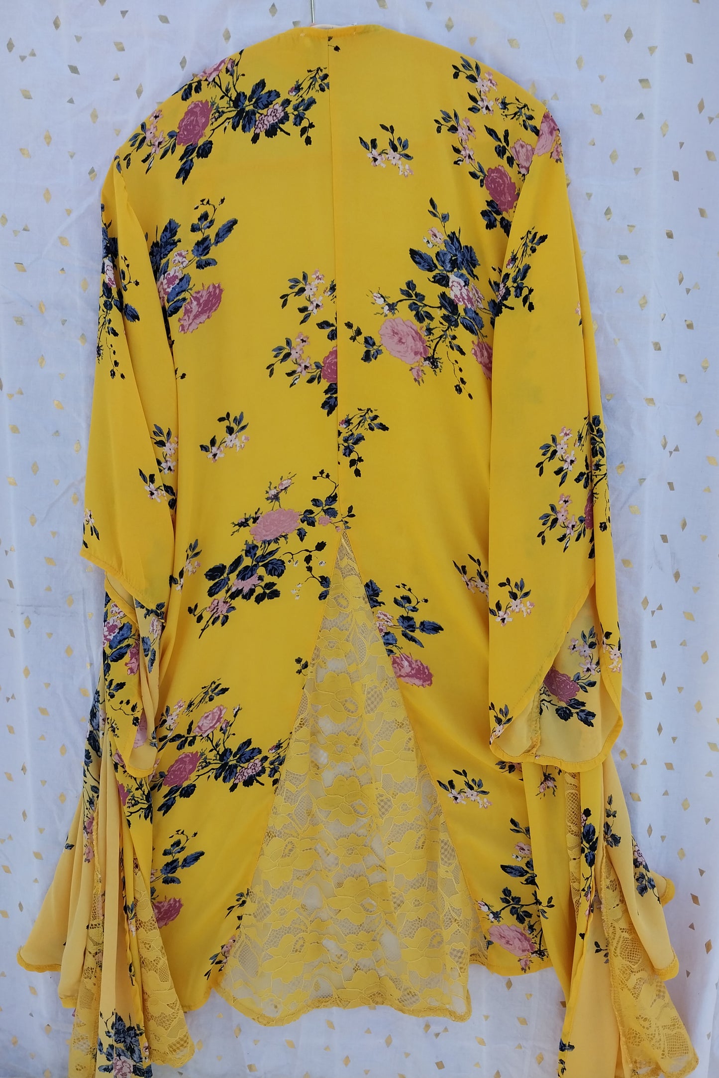 Floral Wide Sleeve Kimono
