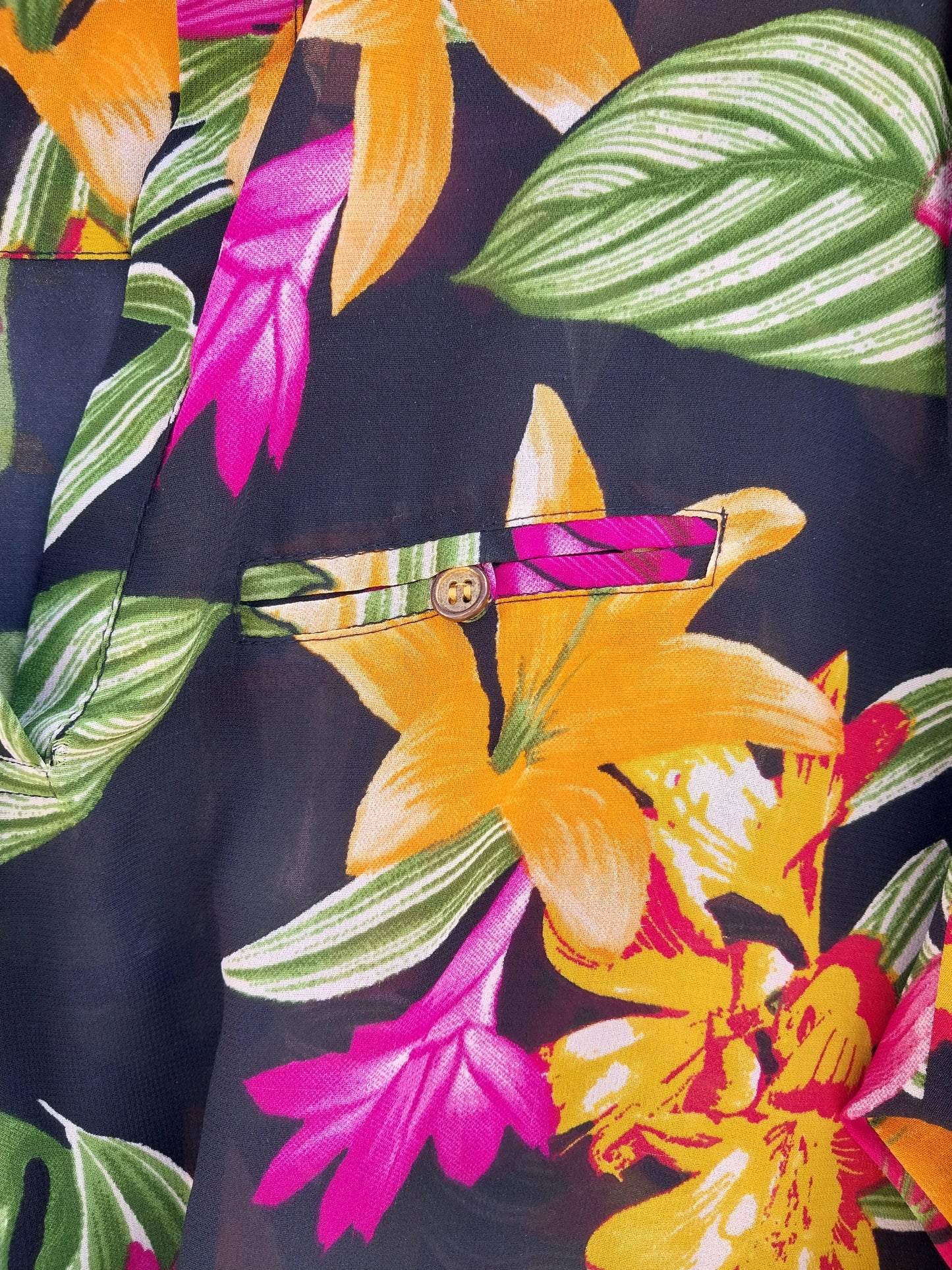Floral Tropics Waist Cinching Top