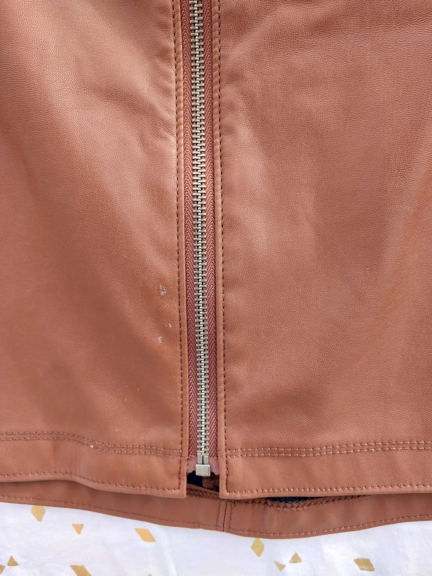 Brown Zip-Up Skirt