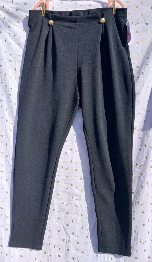 Gold Button Dress Pant