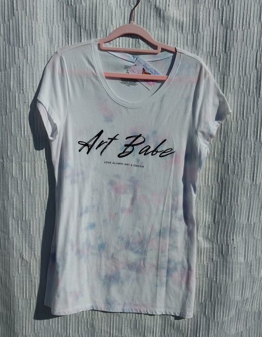 Art Babe Tye Dye Tee in White