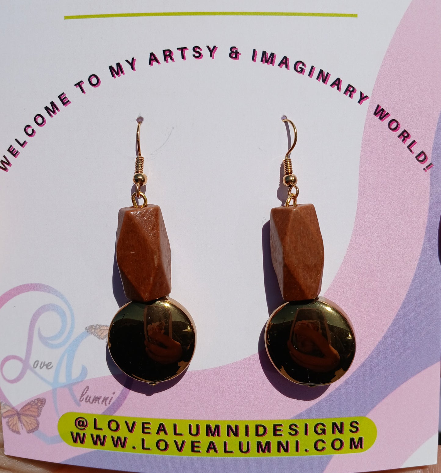 Serenity Wooden Earrings