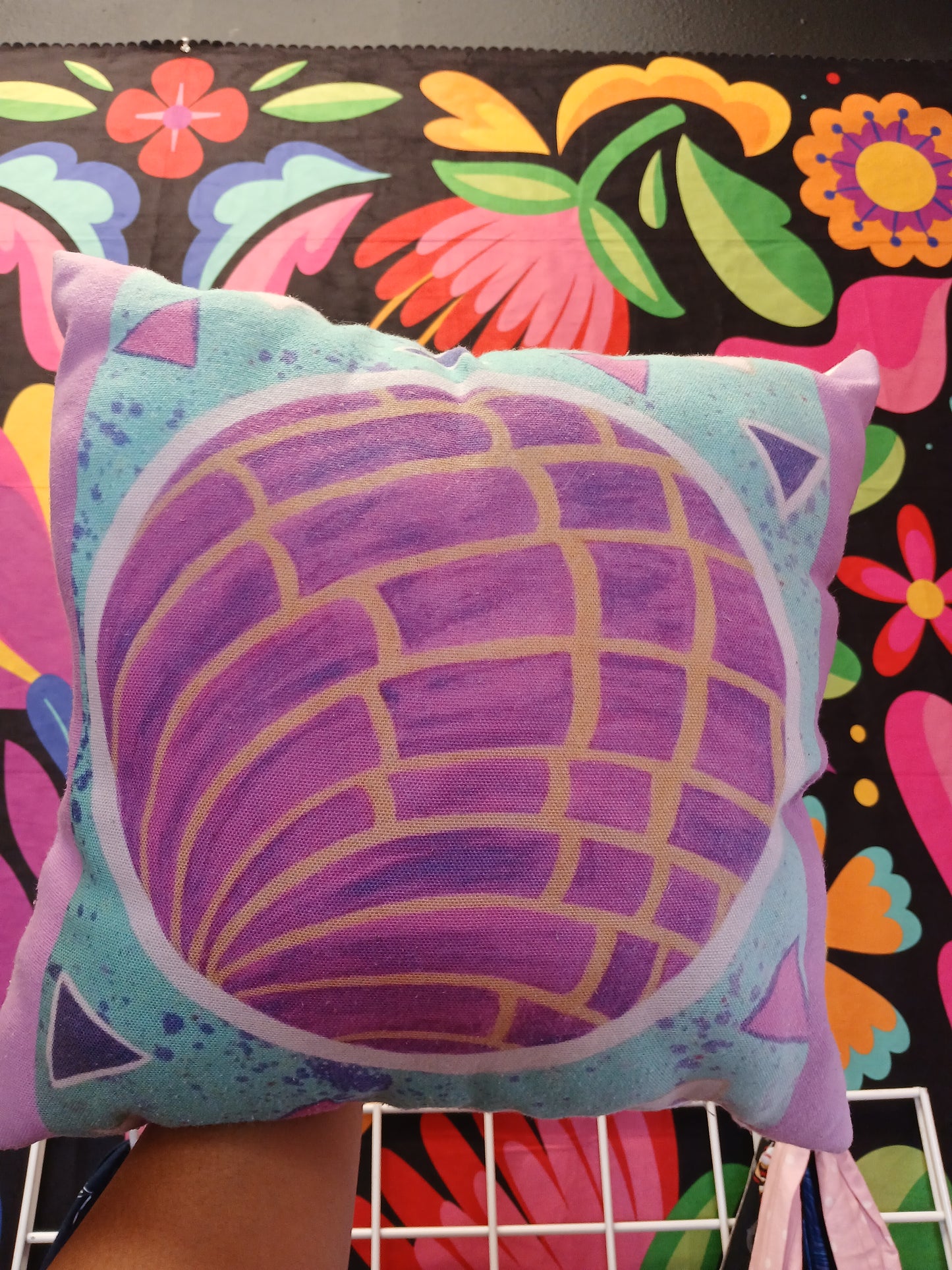 Funky Concha Handcrafted Pillow