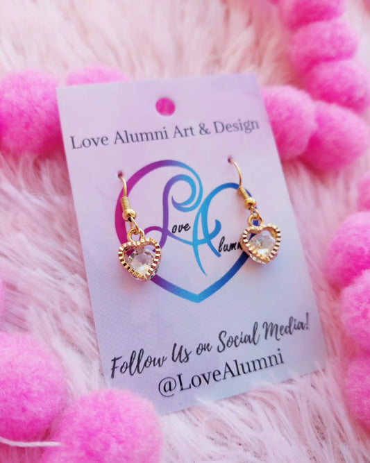 In Your Dreams 18K Gold Plated Heart Earrings