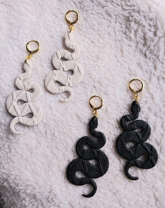 18K Gold Plated Desert Snake Earrings