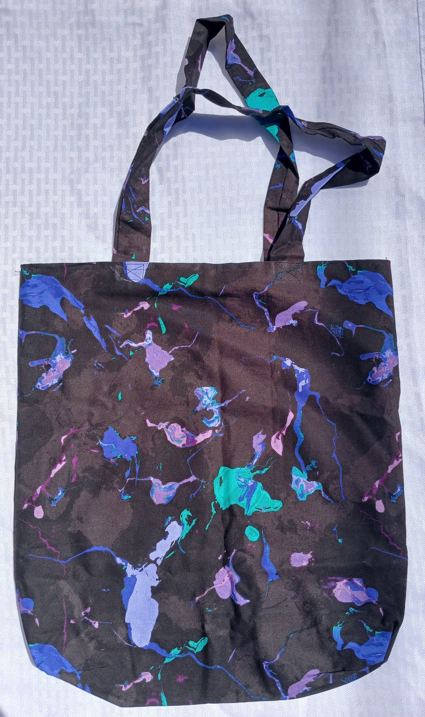 Paint Splatter Handcrafted Tote Bag Sustainable Fabric