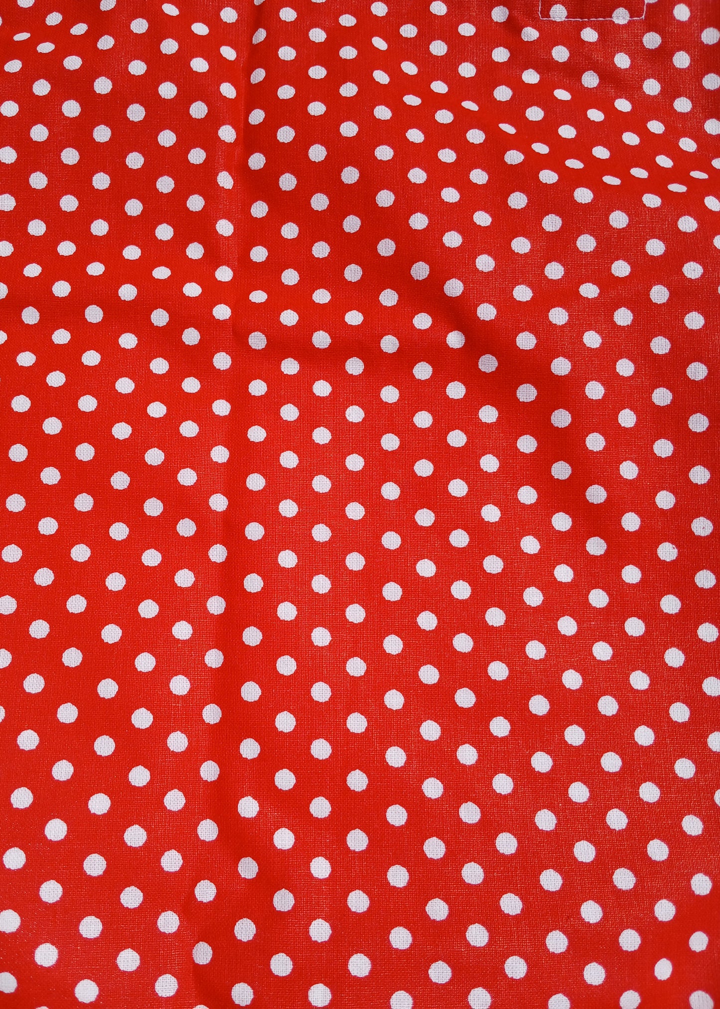 Red Polka Dot Handcrafted Tote Bag Sustainable Fabric