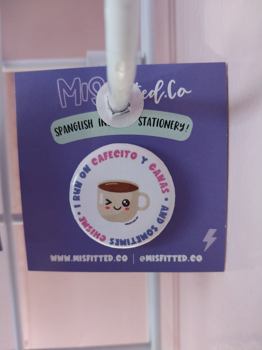 I Run On Cafecito Button