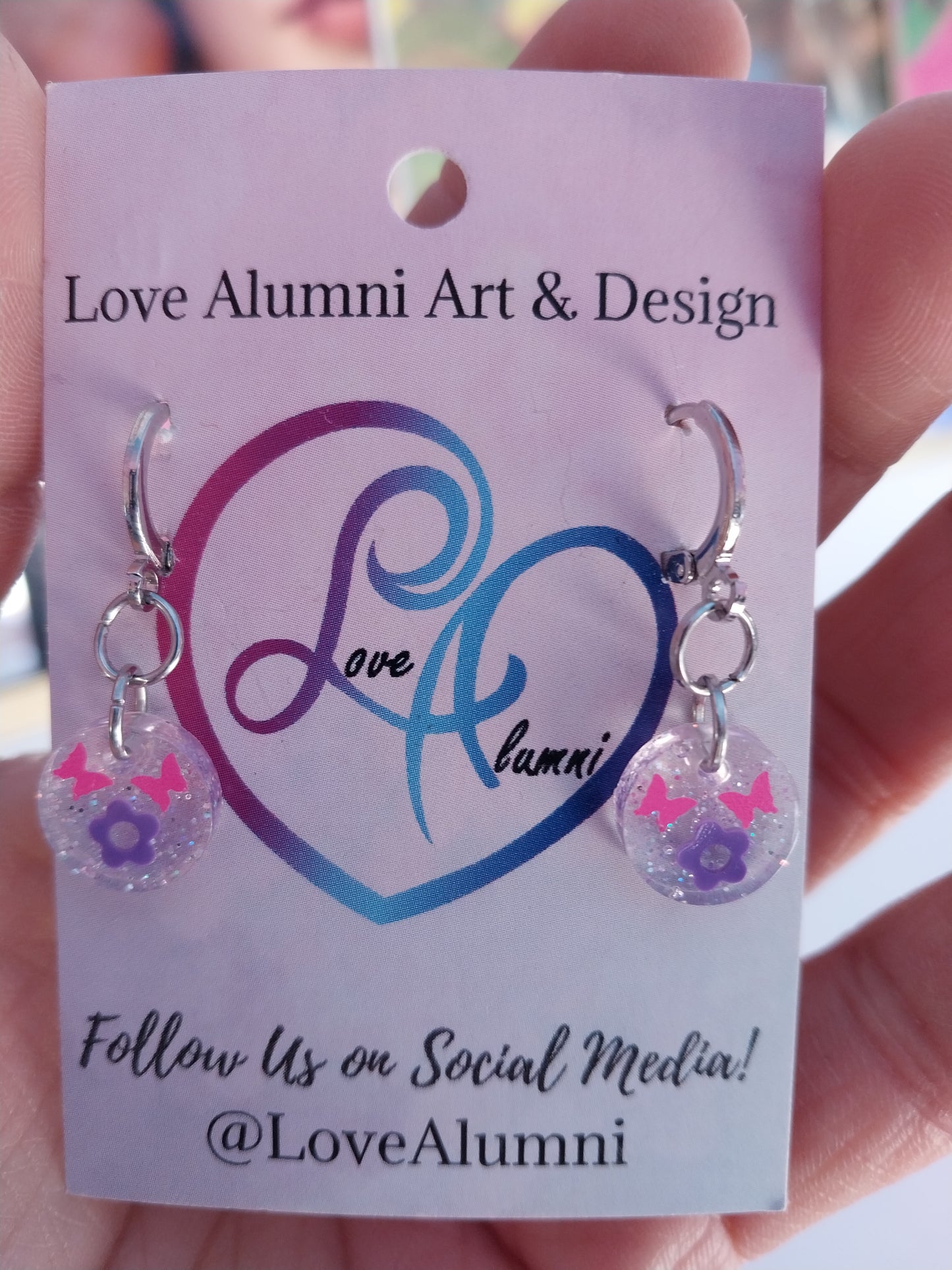 Silver Plated Flower Power Minis Earrings