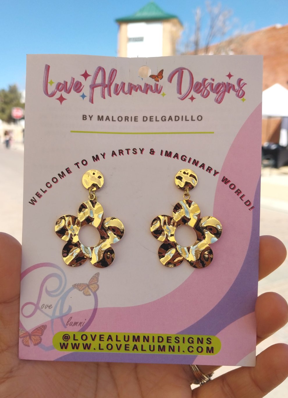 Blossom Beauty 18K Gold Plated Floral Earrings