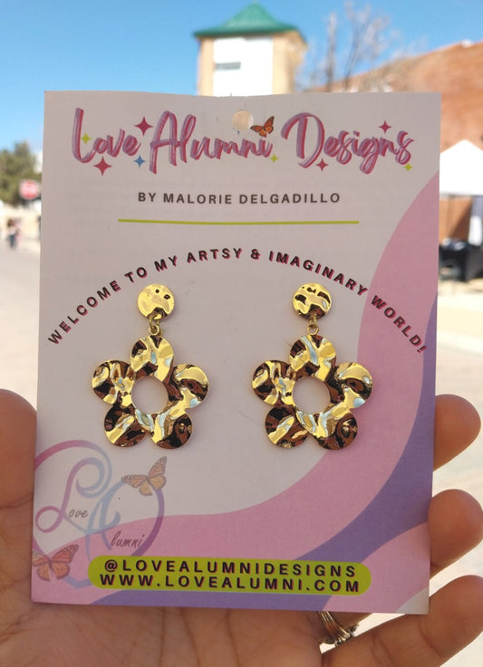 Blossom Beauty 18K Gold Plated Floral Earrings