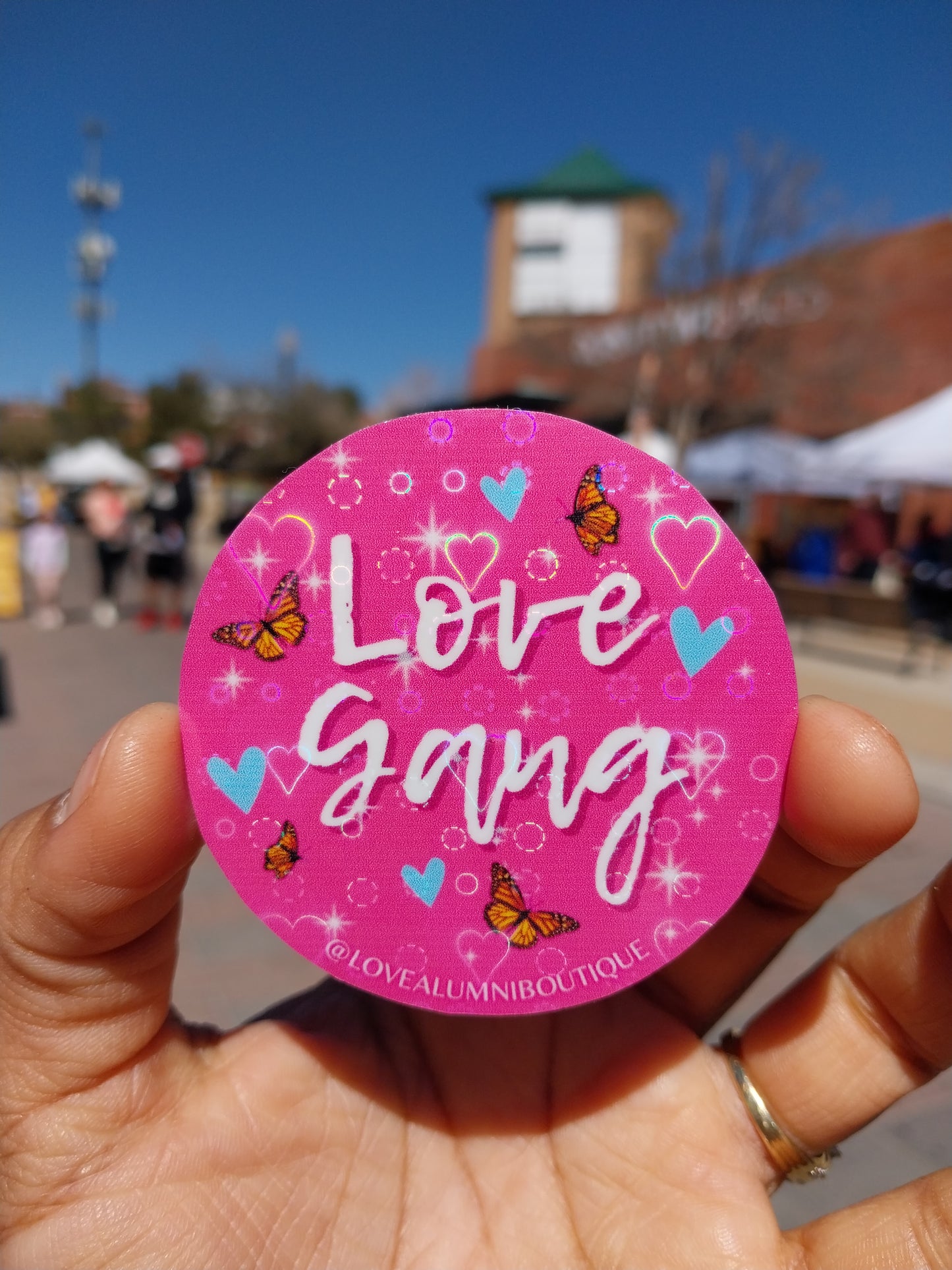 Love Gang Circular Sticker