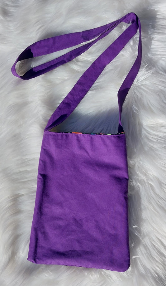 Jungle Reversable Crossbody Tote Bag Sustainable Fabric