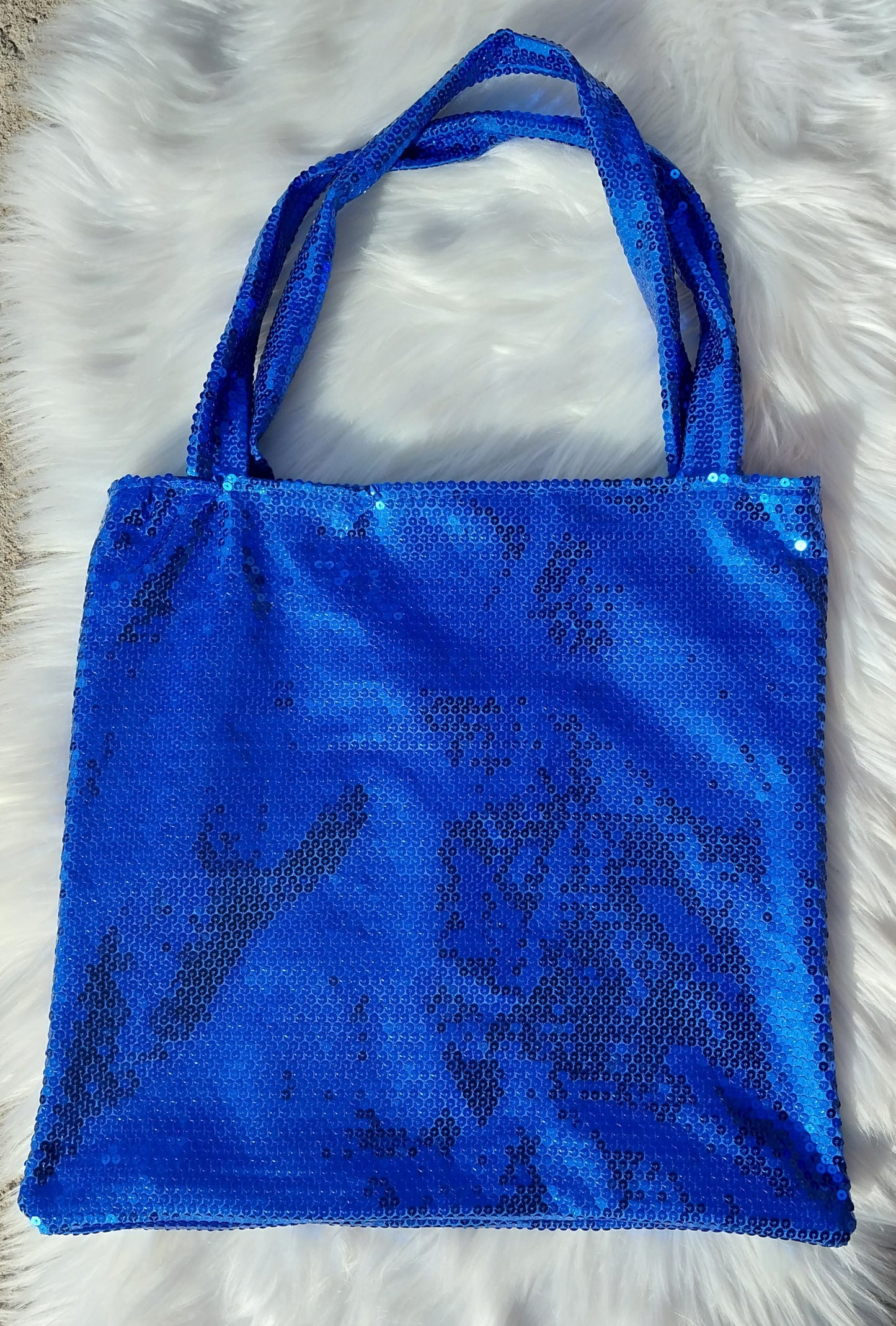Blue Beauty Handcrafted Tote Bag Sustainable Fabric