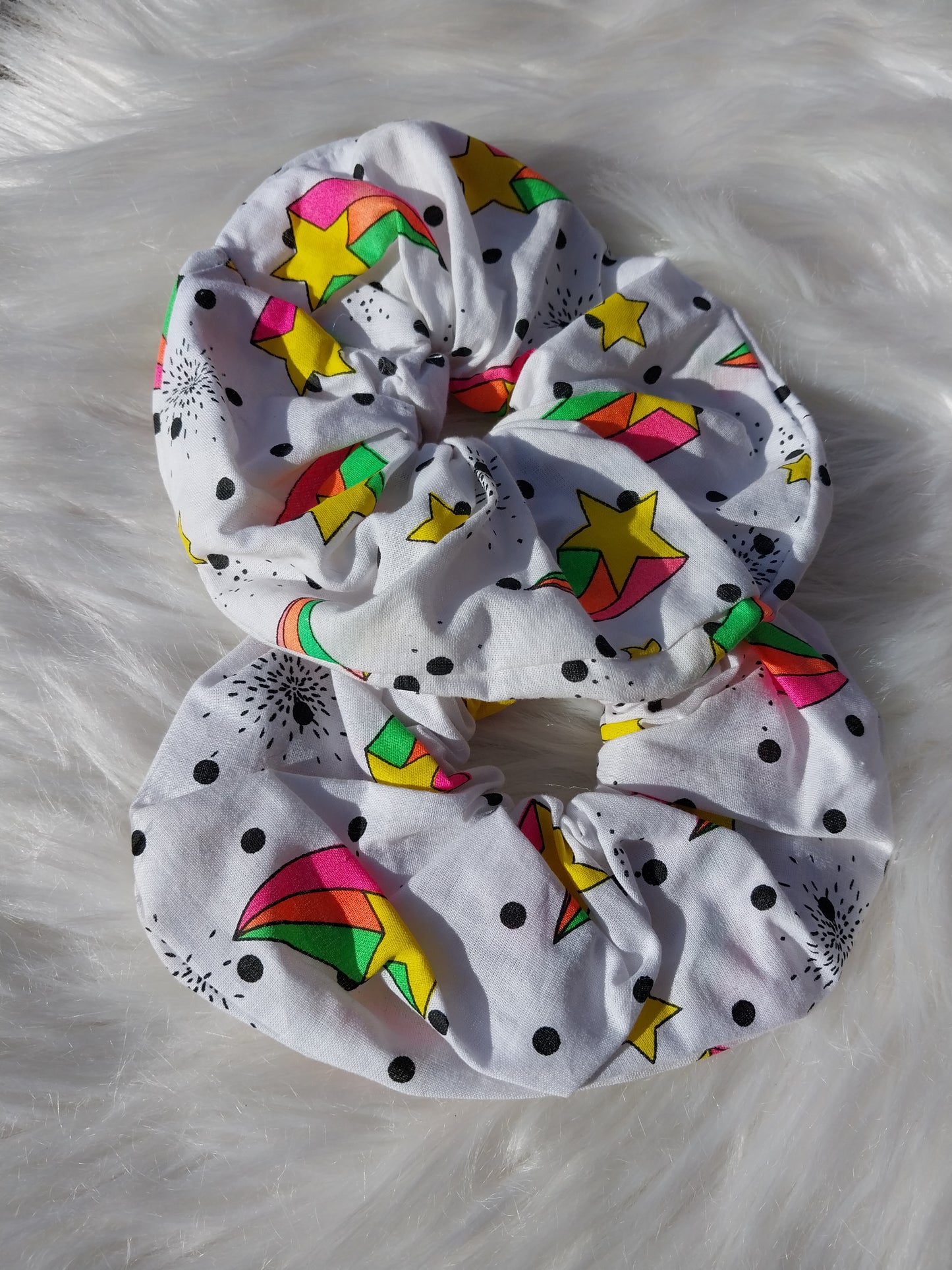 80s Vibes Oversized Scrunchie Sustainable Fabric