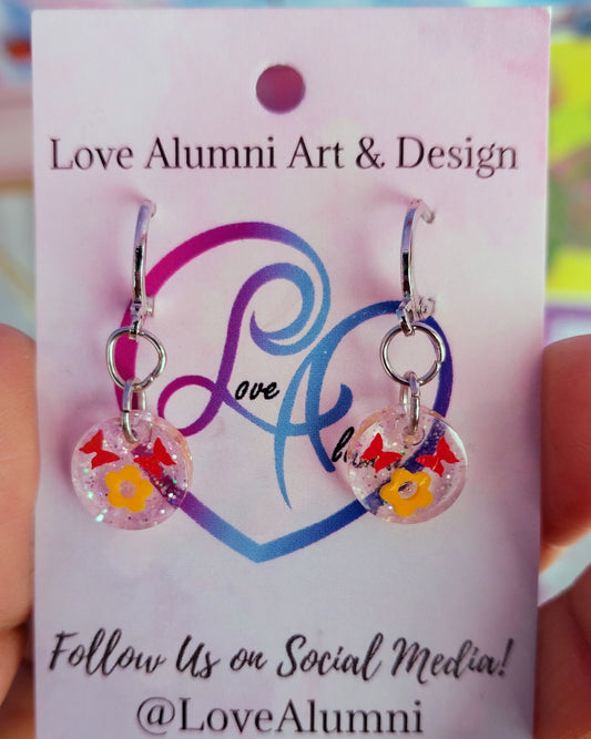 Silver Plated Flower Power Minis Earrings