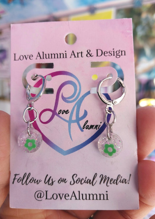 Silver Plated Flower Power Minis Earrings
