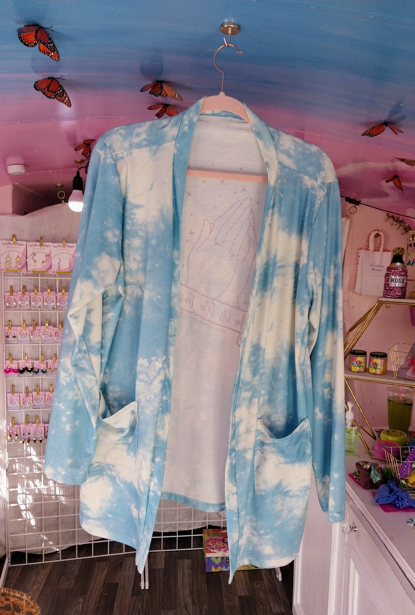 In Us We Trust Tye Dye Cardigan