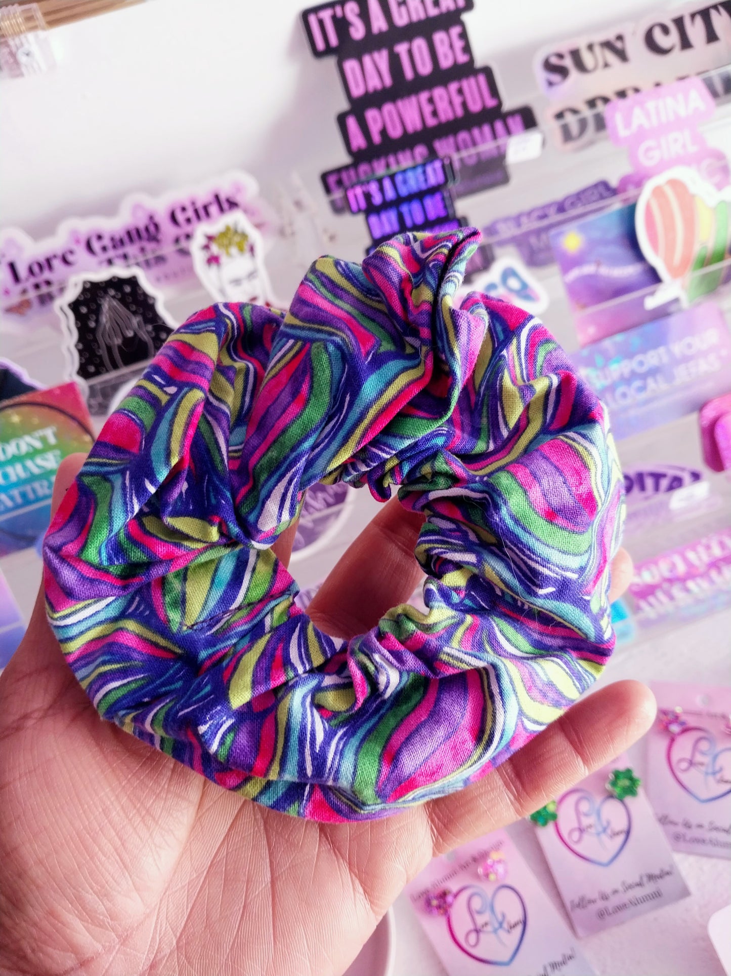 Kaleidoscope Scrunchie Sustainable Fabric