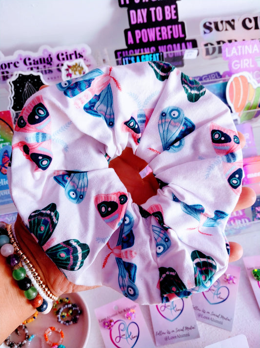 Butterflies & Moths Oversized Scrunchie Sustainable Fabric