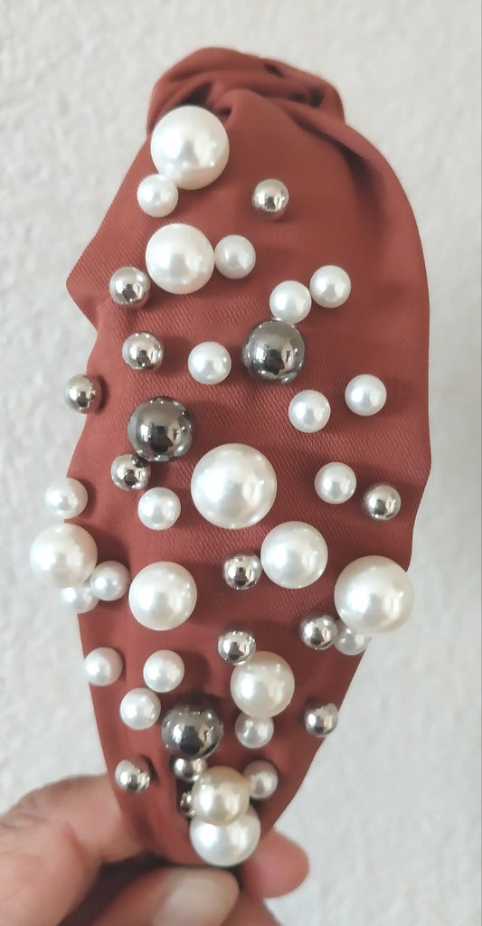 Fall Girl Pearl Embellished Headband