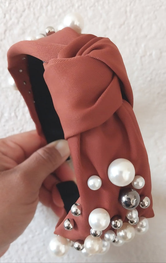Fall Girl Pearl Embellished Headband