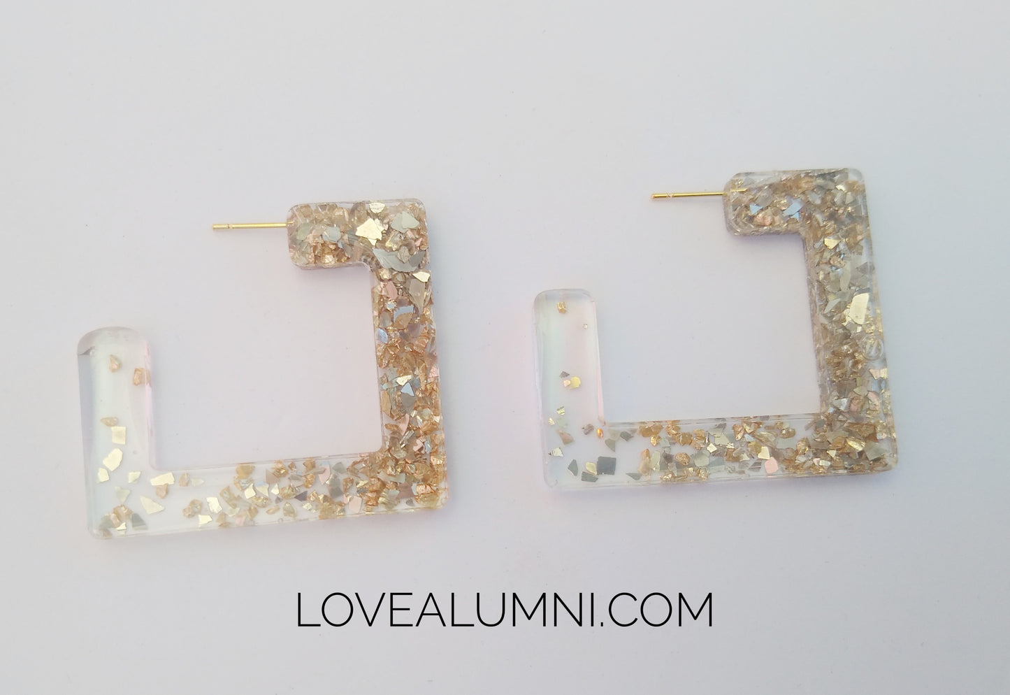 Golden Sunrise Ombre 18K Gold Earrings