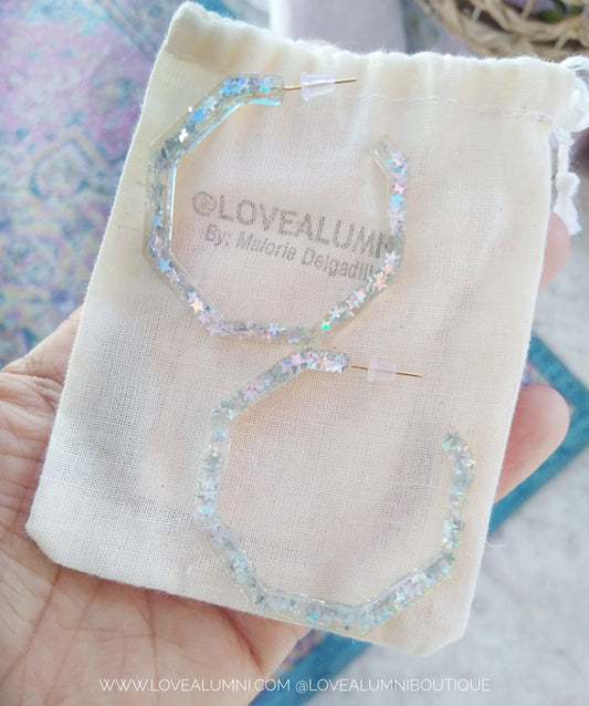 Starlight Resin Hoops