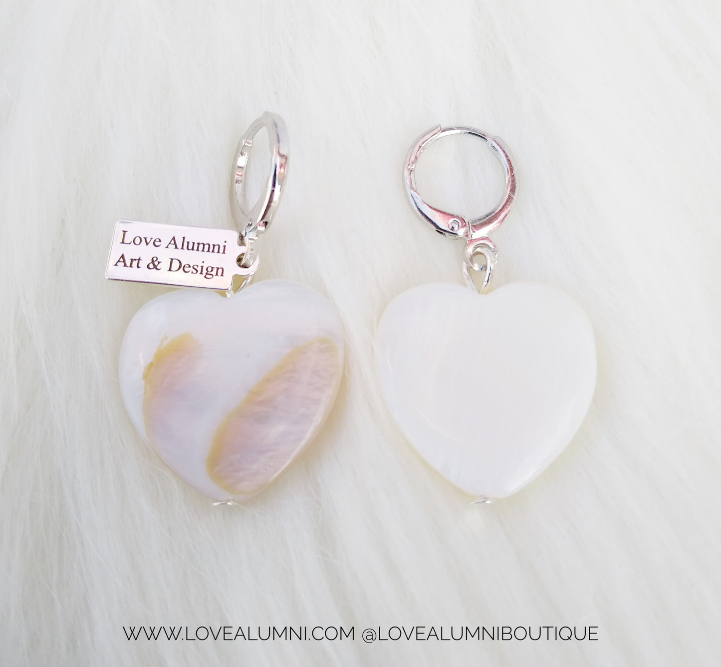 Seashell Heart Earrings