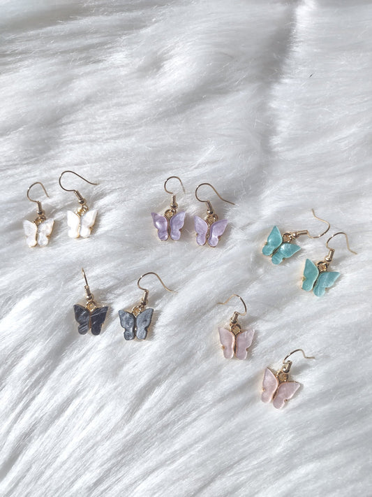 Mini Butterfly 18K Gold Plated Earrings