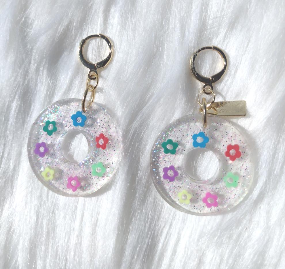 Bright Blooms 18K Gold Plated Earrings