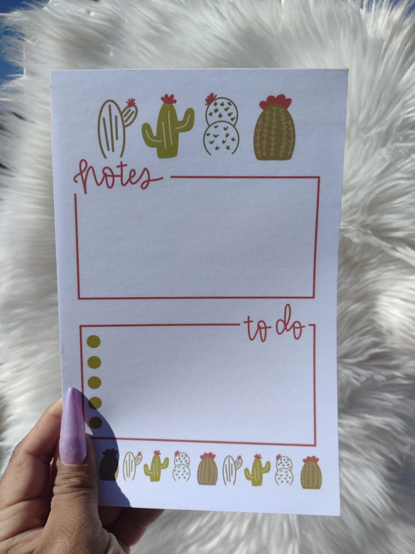 Cactus Party Notepad