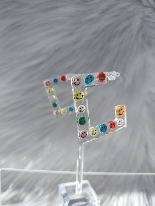 All Smiles 18K Gold Plated Square Hoops