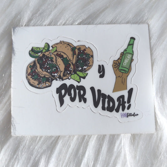 Tacos y Chelas Sticker