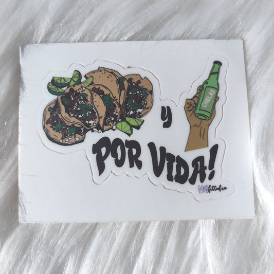 Tacos y Chelas Sticker