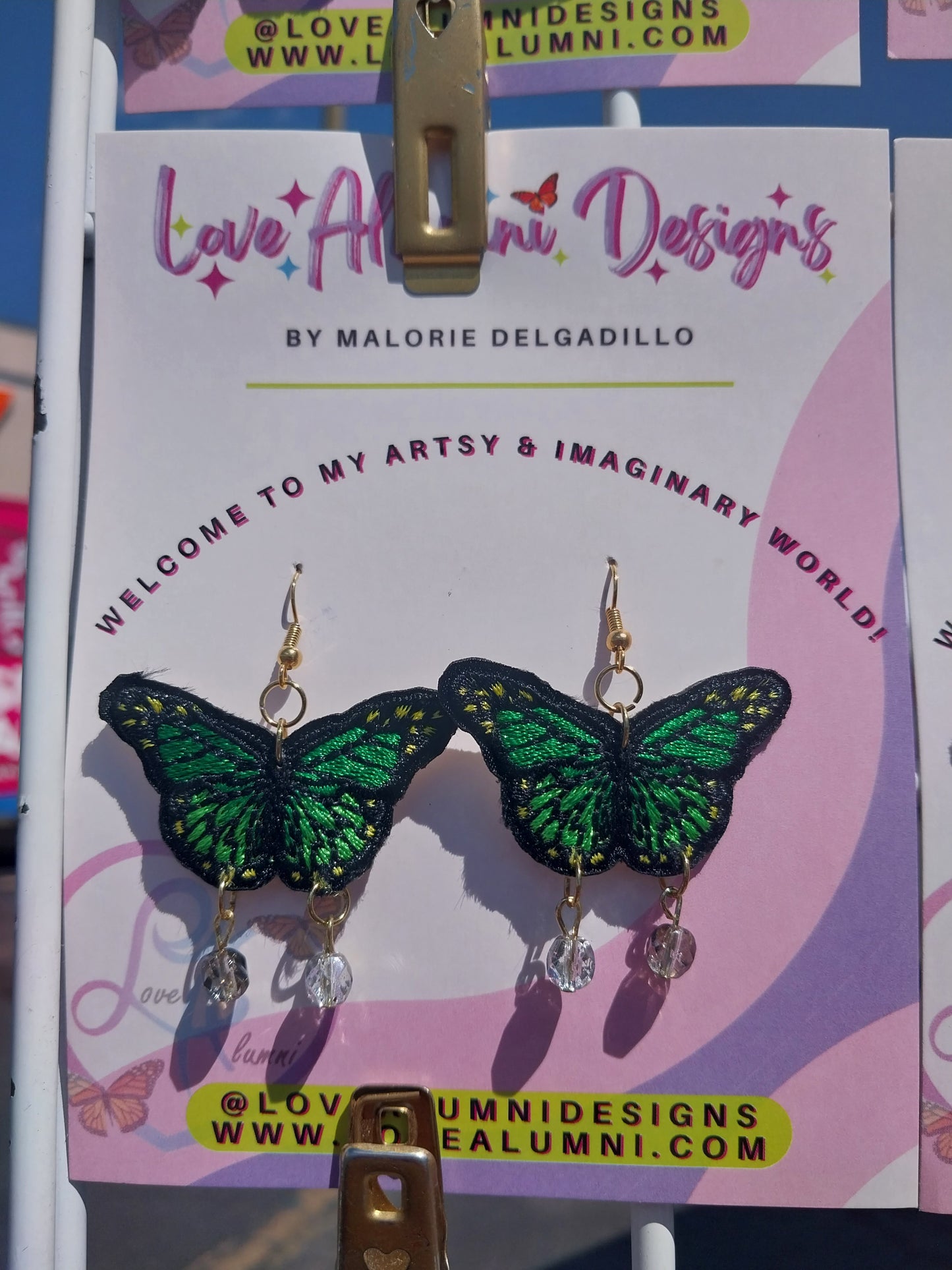 Monarch Dreams 18K Gold Plated Butterfly Earrings