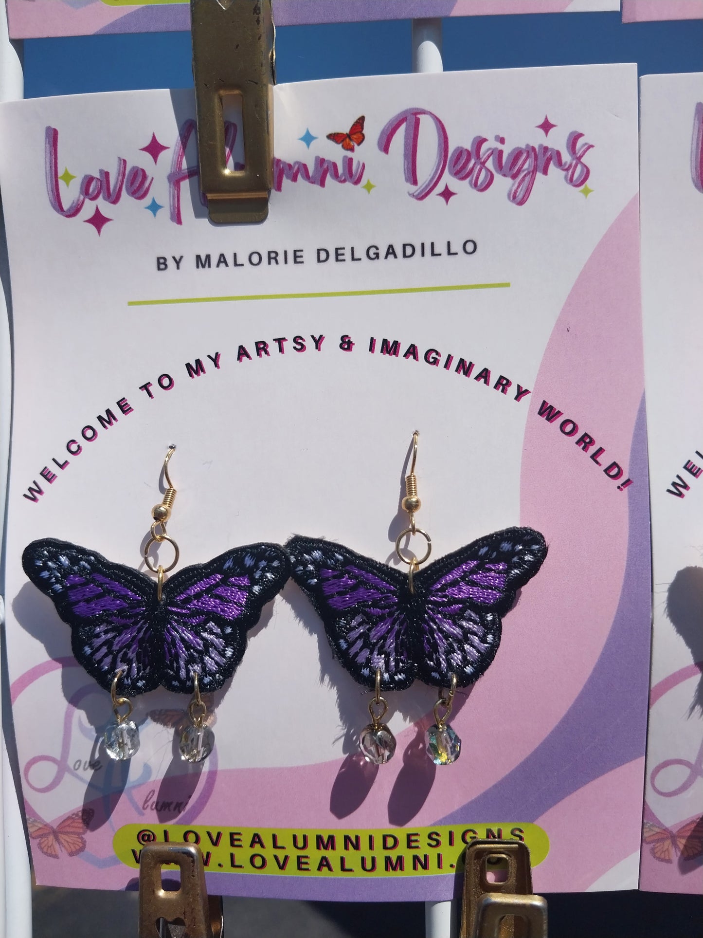 Monarch Dreams 18K Gold Plated Butterfly Earrings