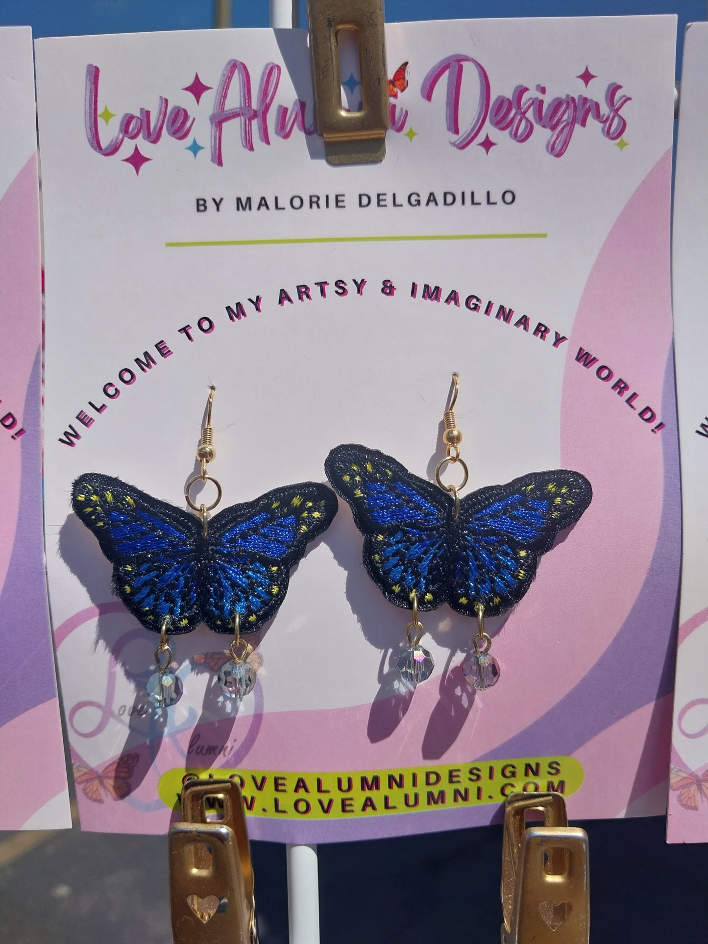 Monarch Dreams 18K Gold Plated Butterfly Earrings