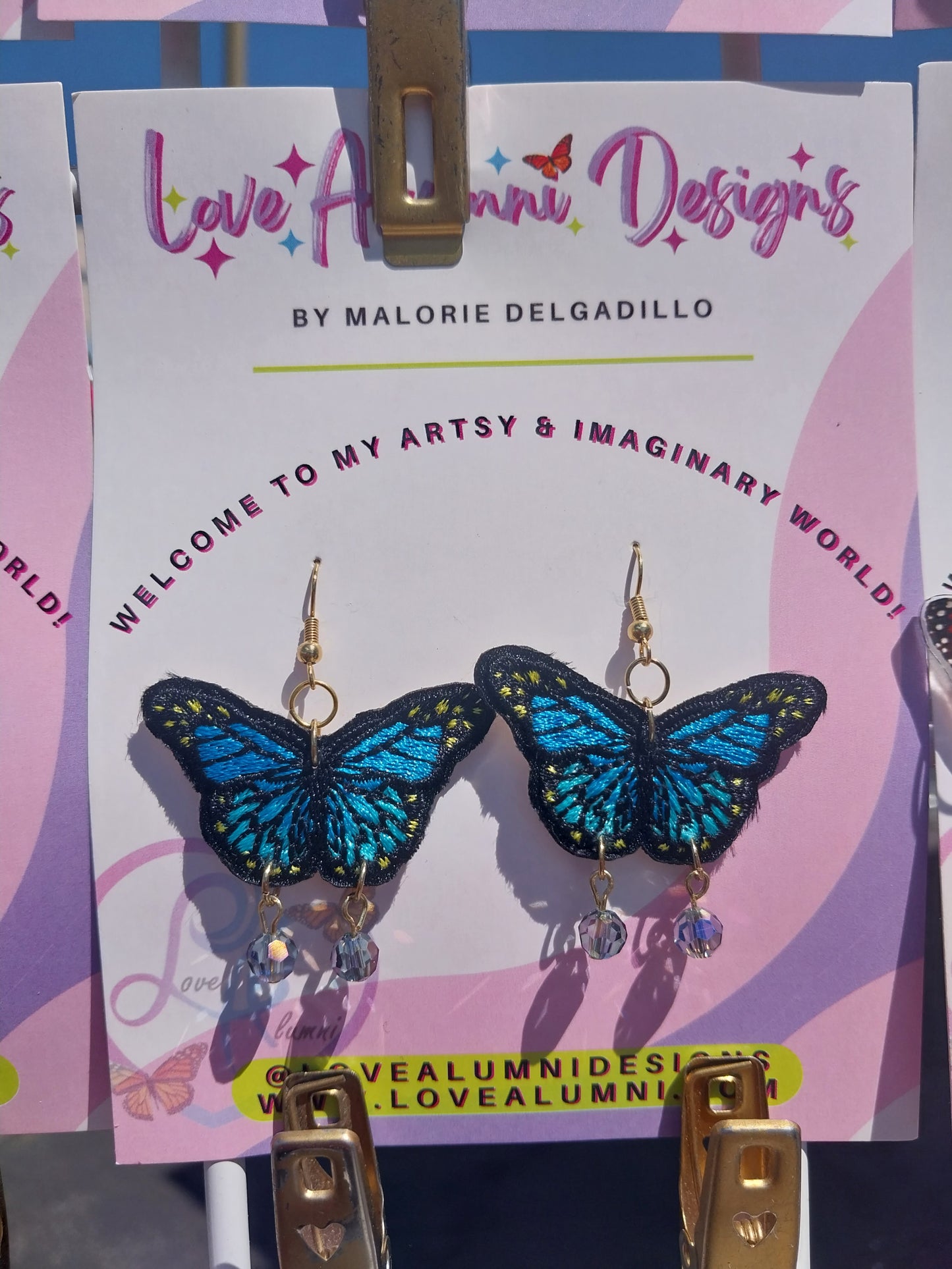 Monarch Dreams 18K Gold Plated Butterfly Earrings